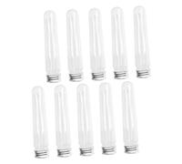 FRCOLOR 10pièces Boîte De Rangement Pourcets Tubes Transparents avec Couvercles Organisateur Pourcets Élastiques Étui De Rangement pour Maison Et Voyages