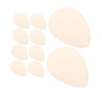 FRCOLOR 10pièces Éponge De Maquillage Silicone Lavable Lot De Éponges Transparentes Non Absorbantes Applicateur Pour Fond De Teint Liquide Et Illuminateur Doux Pour Peau Sensible