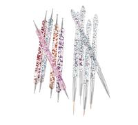 FRCOLOR 10pièces Lot De Stylos à Double Embout Et Pinceaux Décoratifs Pour Nail Art Outils De Dessin Et Pointillage Pour Ongles