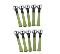 FRCOLOR 10pièces Massage pour Yeux Métal Applicateur de Crème pour Visage Stick de Soin Contour des Yeux Portable avec Spatule Intégrée pour Application Précise