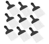 FRCOLOR 10pièces Peigne Acier Pour Cheveux Avec Dents De Lissage Et Masseur Peigne à Teasing Pour Cheveux Fins Unisexe Pour Coiffage Définition Des Boucles
