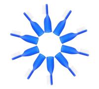 FRCOLOR 10Pièces Petites Brosses à Dents pour Doigts Accessoire Hygiène Pratique et Sécurisé pour Prisonniers Améliore Bucco et Portable