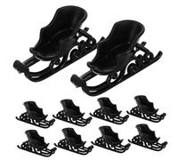 FRCOLOR 10pièces Traîneau De Noël Plastique Centre De Table Traîneau De Noël Décoration De Bureau Mini pour Ou Décoration De Table