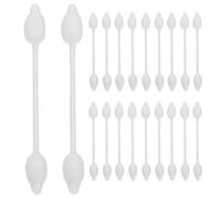 FRCOLOR 112 Pièces Cotons-tiges Forme Gourde Ergonomique pour Bébé Doux et Confortable à Double Embout en Coton Blanc pour Nez et Bouche, pour L'hygiène Personnelle Voyages