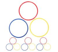 FRCOLOR 12 Anneaux de Vitesse pour Le Sport, cerceaux d'entraînement | Cercles colorés pour exercices de vitesse et d'agilité au football, pour améliorer la coordination et les mouvements.