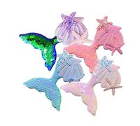 FRCOLOR 12 Pcs Sirène Pince À Cheveux Paillettes Épingles À Cheveux Barrettes Sirène Barrettes Perle Clips Pour Cheveux Barrettes Pour Filles Pinces À Cheveux Alligator Sirène Épingle À