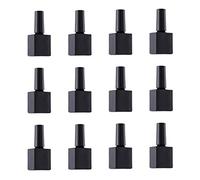 FRCOLOR 12 Pièces bouteille de vernis à ongles vide vernis gel UV éblouir vernis à ongles essence Clous jeux dexterieur pinceaux ongles bouteilles vides bouteilles de vernis à ongles Black
