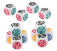 FRCOLOR 12 pièces Dés Éducatifs Colorés Acrylique pour Jeux de Société et Apprentissage Interactif Jouets et Sûrs pour Garçon Fille et Maternelle