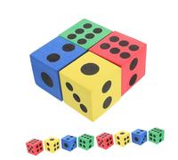 FRCOLOR 12 pièces Dés Mousse Colorés pour Jeux Éducatifs Classe et Fêtes Dés Interactifs Sûrs et Silencieux pour Garçon Fille