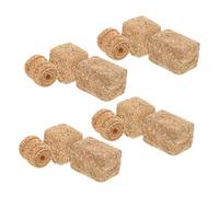 FRCOLOR 12 Pièces Mini Balles de Foin Légères et Empilables Accessoires Miniatures pour Maison de Poupée et Décorations de Ferme pour Dioramas Expositions Thématiques et Artisanat DIY