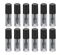 FRCOLOR 12 Pièces Mini Tubes Mascara Vide avec Brosse Flacons Transparents Rechargeables pour Crème à Cils Contenants Portables pour Voyage Bureau et Usage Quotidien