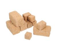 FRCOLOR 12 Pièces Miniature Faux Hay Bales Set Lifelike Mini Haystack Bundles for Farm Birthday Party Decorations Dollhouse Rustic Harvest Table Decor Lightweight and Detailed Craft