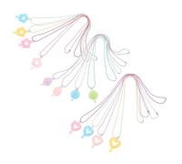 FRCOLOR 12 Pièces Necklace Set With Lollipop Pendants Lightweight Macaron-colored Jewelry For Children's Birthday Party Favors And Dress-up Accessories