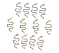 FRCOLOR 12 Pièces Perceuse à bijoux serpent à ongles Décor d'art d'ongle ornement de manucure accessoires noel accessoires de noel décor de bricolage d'ongle décor d'ongles féminins strass