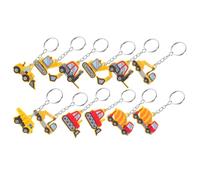 FRCOLOR 12 Pièces Porte-clés PVC Construction Multi-modèles Accessoires Fête Anniversaire Garçon Fille