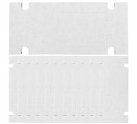 FRCOLOR 12 Pièces Support de Sonnette Adhésif en Plastique, Attache sans Perçage pour Ring Doorbell et Sonnette Vidéo, Forte Adhérence, Montage sans Dommage, pour Verre et Métal
