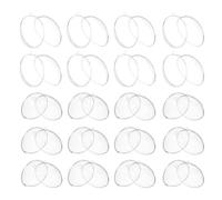FRCOLOR 12 Pièces Œufs en Plastique Transparents à Remplir, Résistants et Réutilisables, Forme Œuf Élégante en PS pour Décoration de Noël et Fêtes de Mariage