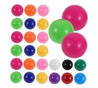 FRCOLOR 120 pièces Billes Solides pour Jeux Éducatifs Garçon Fille Boules Colorées pour Apprentissage Maths Accessoires pour Jeu de Dames Chinoises et Circuit Aide Pédagogique