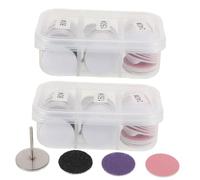 FRCOLOR 120 Pièces Disques de Ponçage de Rechange avec Foret Métallique pour Perceuse à Ongles Disques de Ponçage pour Électrique Pied Élimination des Peaux Mortes et Callosités