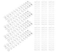 FRCOLOR 12ensembles Capsules Ovales Courtes Transparentes pour Ongles Nuancier de Couleurs pour Formation Manucure Présentation Échantillons pour Salon de Beauté