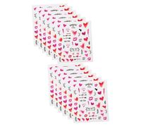 FRCOLOR 12feuilles Autocollants à Ongles Pour Saint-valentin De Stickers Autocollants Décoratifs Avec Motifs De Cœurs Et Roses Pour Nail Art Et Créations Manucure