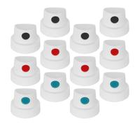 FRCOLOR 12pcs Bouchons Universels en Plastique pour Peinture Aérosol Buses de Pulvérisation Précises et Prise en Main Confortable pour Art Graffiti Femmes Artistes