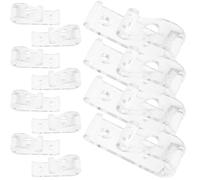 FRCOLOR 12pcs Clips pour Stores Enrouleurs Crochets de Fixation en Acrylique et Fer, Réutilisables, Kit de Réparation pour Stores Verticaux, pour Rideaux à Cordon