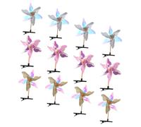 FRCOLOR 12pièces Barrettes à Cheveux Moulin à Vent Pour Filles Accessoires Pour Cheveux Avec Paillettes Brillantes Lot De Barrettes Colorées