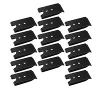 FRCOLOR 15 Pièces Clip de Ceinture Métallique Polyvalence Fiable Noir avec Double Trou en Fer, Taille pour Accessoires Paquet et Projets DIY Porte-Monnaie