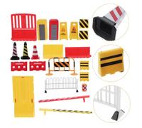 FRCOLOR 15 pièces Mini Modèles de Panneaux de Signalisation Jouets Éducatifs Plastique pour Garçon Fille Apprentissage Cognitif Sécurité Routière Jeux de Scène