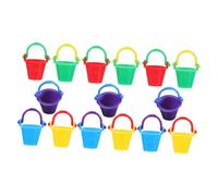 FRCOLOR 15 pièces Miniature Seau Décoratif Mini Porte Outil pour Maison de Poupée Accessoire Miniature Jardin Campagne et Réaliste