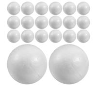 FRCOLOR 150 Pièces Boules de Mousse Solide Blanches 4cm | Surface Lisse Non Peinte, Mousse Polystyrène Légère Base Stable, pour Projets Créatifs et Décorations