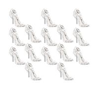 FRCOLOR 15pcs Décorations à Suspendre pour Noël en Mousse Argentée, Pendentifs Talons Hauts Décoratifs pour Sapin de Noël Effet Visuel Festif et Design Suspendu