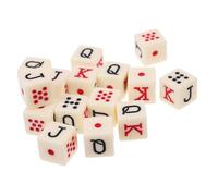 FRCOLOR 15pièces Dés De Poker Portables Jeu De Dés Menteurs Accessoire De Jeu De Fête avec Jetons pour Fête De Banquet