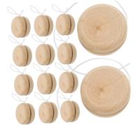 FRCOLOR 15pièces Yo-yo Bois DIY pour Garçon Fille Jouet De Peinture Main Jeu Créatif Et Ludique pour Filles Et Garçons Anniversaire Et Activités Extérieures