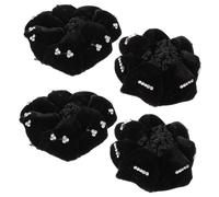 FRCOLOR 16 Pièces filet à cheveux guirlande de cheveux rose pailletée filets à cheveux noirs pour chignons barrettes pour cheveux épais filet à cheveux de ballet filet à cheveux femme