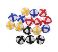 FRCOLOR 16 pièces Jeu de Balle Collante Garçon Fille Balles Scratch pour Cible Tissu Jeu Lancer Extérieur Intérieur Éducatif Motricité et Précision