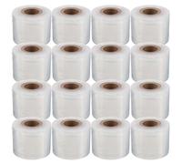 FRCOLOR 16 Rouleaux de Film Alimentaire Étirable Transparent 5 Cm de Large, Rouleaux Compacts en Plastique Résistant pour Emballage et Conservation des Aliments à Emporter, Consommables