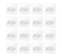 FRCOLOR 16pièces Porte-bouteille Auto-adhésif Support Mural Transparent Crochet Multifonction pour Salle de Bain Cuisine sans Perçage