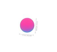 FRCOLOR 18 Pcs Balles Rebondissantes Caoutchouc Bicolores Dégradé Super Élastiques pour Garçon Fille Jeux Extérieurs Fêtes Remplisseurs Sac Carnaval