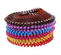 FRCOLOR 18 pcs Peigne Circulaire Extensible pour Femmes et Filles -tête Flexible Plastique avec Ressort Maintien Sécurisé pour Cheveux Naturels et Perruques Design Compact et Portable