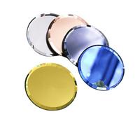 FRCOLOR 1ensemble De Manucure Miroir Pour Art Ongulaire Plateau De Bleu Jaune Noir Et Blanc