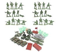 FRCOLOR 1Ensemble Figurines de Soldats Jouets Éducatifs pour Garçon Fille Modèles de Décoration de Bureau pour Garçons Stimule Imagination et Amitié