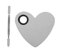 FRCOLOR 1ensemble Palette De Mélange Acier Inoxydable Pour Nail Art Avec Pinceaux Outils Pratiques Pour Manucure Et Professionnelle