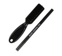 FRCOLOR 1ensemble Set De Pinceau Et Crayon De Remplissage Pour Barbe Outil De Contouring Pratique Pour Hommes Foncé