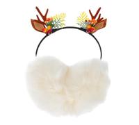 FRCOLOR 1Pc Antler Earmuff Bandeau Boucles D'Oreilles Antlers 'Pour Enfants Furry Noël Neige Cache-Oreilles Ultra Doux Mousse D'Oreilles Chauffe-Oreilles