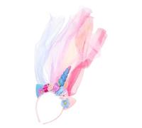 FRCOLOR 1pc Cerceau à Cheveux Le Style Voile Coiffe Filles Bandeau Fée Accents Doux Non-matériau pour Anniversaire Occasions Spéciales