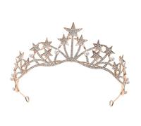FRCOLOR 1Pc Étoile Bandeau Couronne Mariage Reine Diadème Strass Étoile Couronne Mariée Bandeau Rave Casque Banquet Diadèmes Anniversaire Couronne Pour Femmes Fête Diadèmes Pour Filles
