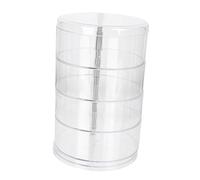 FRCOLOR 1pièce Boîte De Rangement Transparente Pour Cosmétiques Organisateur Rotatif Pour Bureau Rangement Maquillage Et Accessoires De