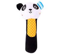 FRCOLOR 1Pièce Hochet Peluche pour Garçon Fille Peluche Animal Cartoon Panda Noir et Blanc Développement Sensoriel et Pratique pour pour Garçons Filles